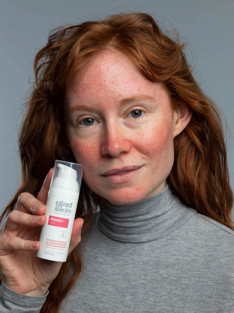 Rosacea cream against redness and pustules Gladskin