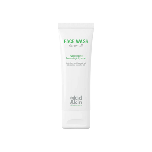 Gladskin Face Wash, cleans and hydrates the skin to prevent skin tightness