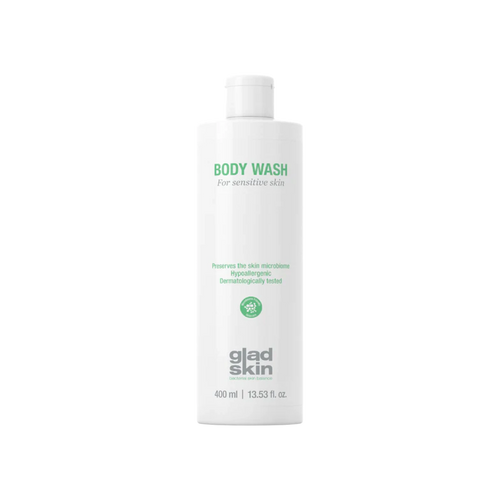 Gladskin Body Wash, gently cleanses and hydrates sensitive skin